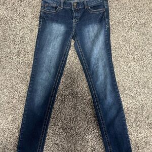 Rue 21 Size 3/4 Womens Jeans Mid Rise Skinny Stretch Dark Wash